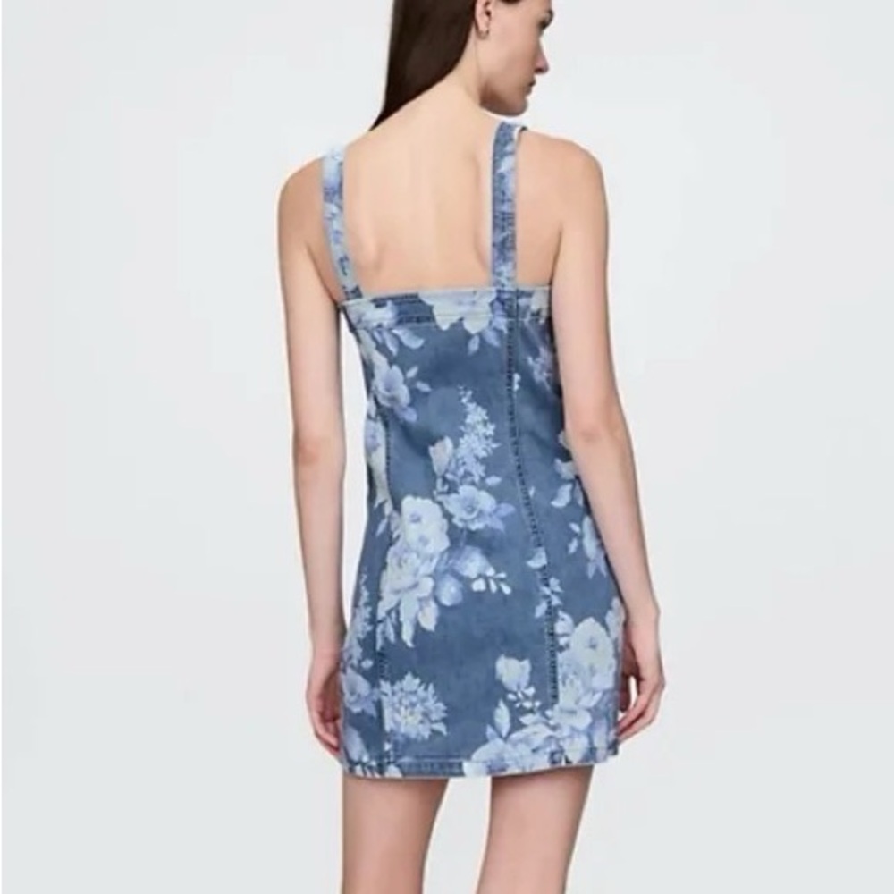 GAP Denim Floral Mini Dress - Picture 2 of 7